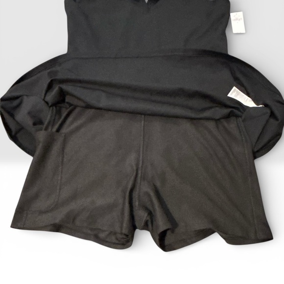 NWT GapFit Power Polo Halter Dress Size Large attached shorts with pocket - Picture 2 of 8